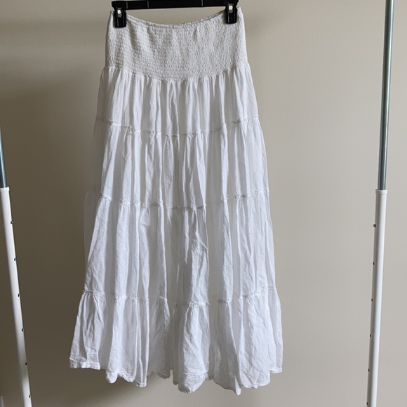 Mustard Seed Skirts The Skirt Of The Summer White Tiered Maxi Skirt